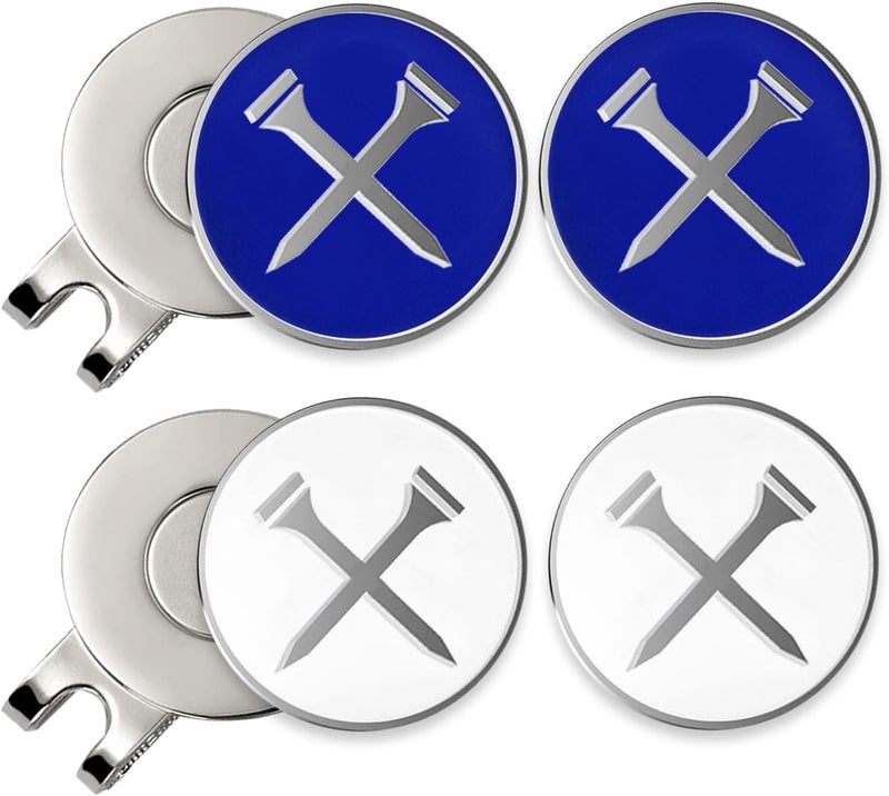 Adhere Golf Ball Markers Personlized Logo Enamel with A Strong Magnetic Hat Clips A Premium Golf Gifts for Golfer - Image 1